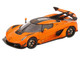 Koenigsegg Jesko Attack Tang Orange Metallic with Black Stripes 1/43 Diecast Model Car Solido S4312603