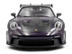2024 Porsche 911 GT3 RS Weissach Package Viola Purple Metallic with Carbon Hood Stripes and Top 1/18 Diecast Model Car Solido S1812103