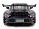 2024 Porsche 911 GT3 RS Weissach Package Viola Purple Metallic with Carbon Hood Stripes and Top 1/18 Diecast Model Car Solido S1812103