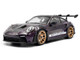 2024 Porsche 911 GT3 RS Weissach Package Viola Purple Metallic with Carbon Hood Stripes and Top 1/18 Diecast Model Car Solido S1812103 2024 Porsche 911 GT3 RS Weissach Package Viola Purple Metallic with Carbon Hood Stripes and Top 1/18 Diecast Model Car Solido S1812103