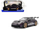 2024 Porsche 911 GT3 RS Weissach Package Viola Purple Metallic with Carbon Hood Stripes and Top 1/18 Diecast Model Car Solido S1812103 2024 Porsche 911 GT3 RS Weissach Package Viola Purple Metallic with Carbon Hood Stripes and Top 1/18 Diecast Model Car Solido S1812103