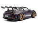 2024 Porsche 911 GT3 RS Weissach Package Viola Purple Metallic with Carbon Hood Stripes and Top 1/18 Diecast Model Car Solido S1812103 2024 Porsche 911 GT3 RS Weissach Package Viola Purple Metallic with Carbon Hood Stripes and Top 1/18 Diecast Model Car Solido S1812103