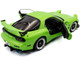 1999 Mazda RX7 Type RS FD3RS RHD Right Hand Drive Neon Green 1/18 Diecast Model Car Solido S1810606