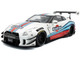 2024 Nissan GT R R35 RHD Right Hand Drive with Liberty Walk 2 0 Body Kit Martini Racing White with Stripes 1/18 Diecast Model Car Solido S1805819