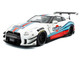 2024 Nissan GT R R35 RHD Right Hand Drive with Liberty Walk 2 0 Body Kit Martini Racing White with Stripes 1/18 Diecast Model Car Solido S1805819