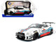 2024 Nissan GT R R35 RHD Right Hand Drive with Liberty Walk 2 0 Body Kit Martini Racing White with Stripes 1/18 Diecast Model Car Solido S1805819