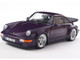 1990 Porsche 911 964 Turbo Violet Blue Metallic 1/18 Diecast Model Car Solido S1803412