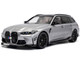 2024 BMW M3 Competition M xDrive Touring Frozen Pure Gray Metallic with Black Top 1/18 Diecast Model Car Solido S1813702