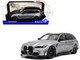 2024 BMW M3 Competition M xDrive Touring Frozen Pure Gray Metallic with Black Top 1/18 Diecast Model Car Solido S1813702