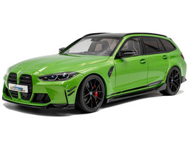 2024 BMW M3 Competition M xDrive Touring Green Metallic with Black Top 1/18 Diecast Model Car Solido S1813703