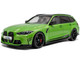 2024 BMW M3 Competition M xDrive Touring Green Metallic with Black Top 1/18 Diecast Model Car Solido S1813703