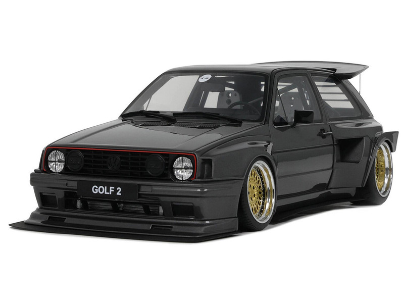 2021 Volkswagen Golf II GTI by Khyzyl Saleem Ascot Gray Metallic Limited Edition to 3000 pieces Worldwide 1/18 Model Car Otto Mobile OT476
