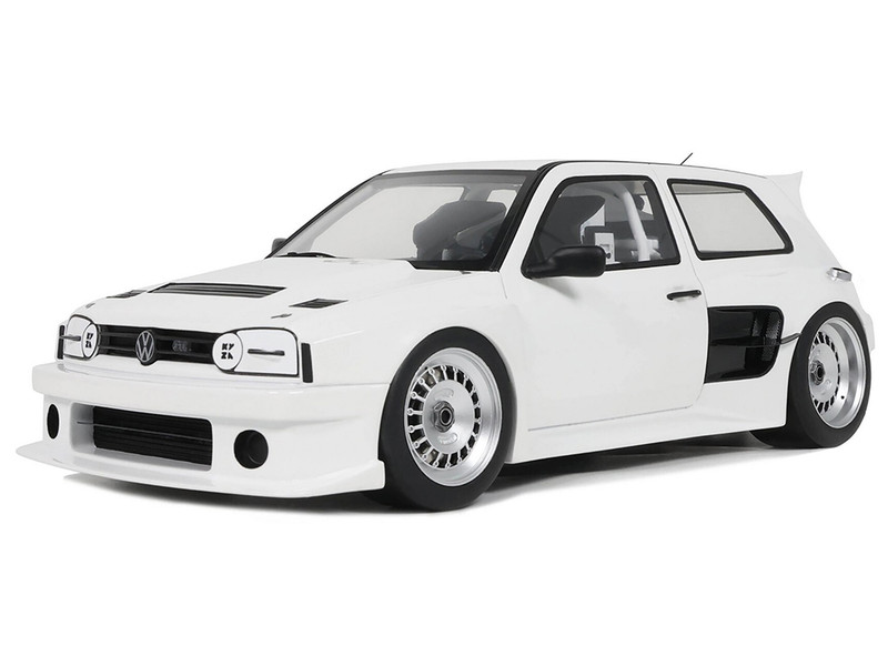 2024 Volkswagen Golf III by Khyzyl Saleem White Limited Edition to 2000 pieces Worldwide 1/18 Model Car Otto Mobile OT1110