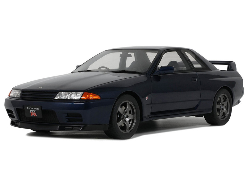 1993 Nissan Skyline GT R BNR32 RHD Right Hand Drive Dark Blue Pearl Limited Edition to 2000 pieces Worldwide 1/18 Model Car Otto Mobile OT1199