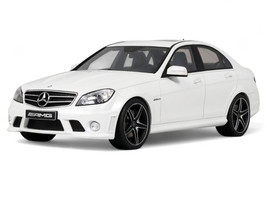 2007 Mercedes Benz C63 AMG Diamond White 1/18 Model Car GT Spirit GT928