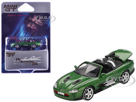 Jaguar XKR Green Metallic 007 James Bond Die Another Day 2002 Movie Limited Edition 1/64 Diecast Model Car Mini GT MGT00908-007E