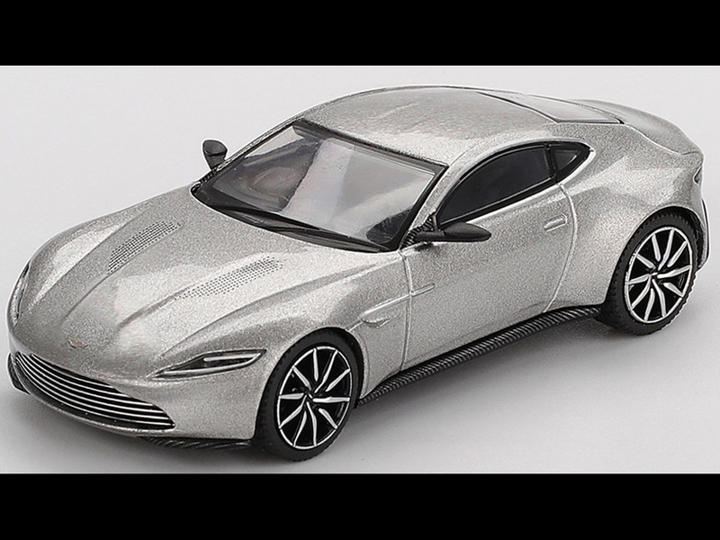 Aston Martin DB10 Silver Metallic 007 James Bond Spectre 2015 Movie Limited Edition 1/64 Diecast Model Car Mini GT MGT00910-007E