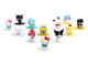 Set of 12 Diecast Figures Hello Kitty and Friends Franchise Nano Metalfigs Series Diecast models Jada 37119