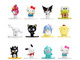 Set of 12 Diecast Figures Hello Kitty and Friends Franchise Nano Metalfigs Series Diecast models Jada 37119