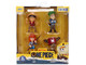 Set of 4 Diecast Figures One Piece 2023 Current TV Series Metalfigs Series Diecast models Jada 37315