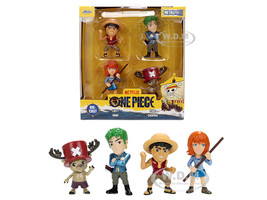 Set of 4 Diecast Figures One Piece 2023 Current TV Series Metalfigs Series Diecast models Jada 37315