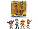 Set of 4 Diecast Figures One Piece 2023 Current TV Series Metalfigs Series Diecast models Jada 37315