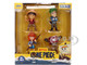 Set of 4 Diecast Figures One Piece 2023 Current TV Series Metalfigs Series Diecast models Jada 37315
