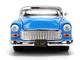 1955 Chevrolet Bel Air Blue with Graphics and Woody Diecast Figure Toy Story Franchise Hollywood Rides Series 1/24 Diecast Model Car Jada 37430