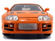 Dom s 1970 Dodge Charger R T Black and Brian s Toyota Supra Orange with Graphics Set of 2 Cars Fast & Furious 25th Anniversary Fast & Furious Series 1/24 Diecast Model Cars Jada 37542