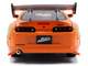 Dom s 1970 Dodge Charger R T Black and Brian s Toyota Supra Orange with Graphics Set of 2 Cars Fast & Furious 25th Anniversary Fast & Furious Series 1/24 Diecast Model Cars Jada 37542