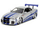 Brian s Nissan Skyline GT R R34 Silver Metallic with Blue Stripes and Suki s Honda S2000 Pink with Graphics Set of 2 Cars Fast & Furious 25th Anniversary Fast & Furious Series 1/24 Diecast Model Cars Jada 37543