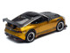 Nissan Fairlady Z Top Secret RZ34 RHD Right Hand Drive Gold Metallic with Carbon Hood and Black Top 1/64 Diecast Model Car Inno Models IN64-400ZTS-GOLD