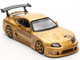 Toyota Supra A80 Top Secret GT300 RHD Right Hand Drive Gold Metallic Tokyo Auto Salon 2025 Event Exclusive 1/64 Diecast Model Car Inno Models IN64-A80TS-TAS25