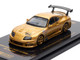 Toyota Supra A80 Top Secret GT300 RHD Right Hand Drive Gold Metallic Tokyo Auto Salon 2025 Event Exclusive 1/64 Diecast Model Car Inno Models IN64-A80TS-TAS25
