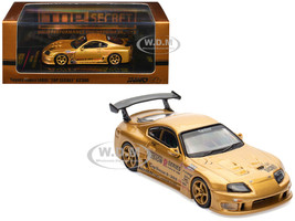 Toyota Supra A80 Top Secret GT300 RHD Right Hand Drive Gold Metallic Tokyo Auto Salon 2025 Event Exclusive 1/64 Diecast Model Car Inno Models IN64-A80TS-TAS25