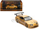 Toyota Supra A80 Top Secret GT300 RHD Right Hand Drive Gold Metallic Tokyo Auto Salon 2025 Event Exclusive 1/64 Diecast Model Car Inno Models IN64-A80TS-TAS25