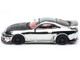 Toyota Supra A80 Top Secret GT300 RHD Right Hand Drive Chrome with Carbon Hood and Red Interior Tokyo Auto Salon 2026 Event Exclusive 1/64 Diecast Model Car Inno Models IN64-A80TS-TAS26