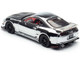 Toyota Supra A80 Top Secret GT300 RHD Right Hand Drive Chrome with Carbon Hood and Red Interior Tokyo Auto Salon 2026 Event Exclusive 1/64 Diecast Model Car Inno Models IN64-A80TS-TAS26