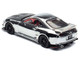Toyota Supra A80 Top Secret GT300 RHD Right Hand Drive Chrome with Carbon Hood and Red Interior Tokyo Auto Salon 2026 Event Exclusive 1/64 Diecast Model Car Inno Models IN64-A80TS-TAS26