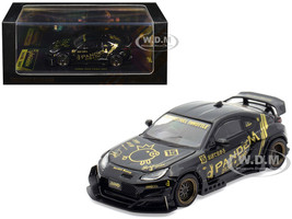 Toyota GR86 Pandem RHD Right Hand Drive Black with Gold Graphics Hobby Expo China 2025 Event Exclusive 1/64 Diecast Model Car Inno Models IN64-GR86P-HEC25