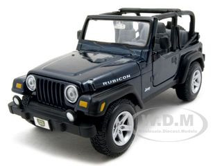 Jeep Wrangler Rubicon Blue 1/27 Diecast Model Car Maisto 31245