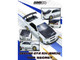 Nissan Skyline GT R R34 Top Secret RHD Right Hand Drive White with Carbon Hood 1/64 Diecast Model Car Inno Models IN64-R34TS-WHI