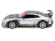 Nissan GT R R35 Top Secret RHD Right Hand Drive Silver Metallic with Carbon Hood and Top Tokyo Auto Salon Hong Kong 2025 Event Edition 1/64 Diecast Model Car Inno Models IN64-R35TS-TASHK25