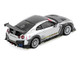 Nissan GT R R35 Top Secret RHD Right Hand Drive Silver Metallic with Carbon Hood and Top Tokyo Auto Salon Hong Kong 2025 Event Edition 1/64 Diecast Model Car Inno Models IN64-R35TS-TASHK25