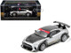 Nissan GT R R35 Top Secret RHD Right Hand Drive Silver Metallic with Carbon Hood and Top Tokyo Auto Salon Hong Kong 2025 Event Edition 1/64 Diecast Model Car Inno Models IN64-R35TS-TASHK25