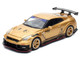 Nissan GT R R35 Top Secret Thailand RHD Right Hand Drive Gold Metallic Thailand Diecast Expo 2025 Event Edition 1/64 Diecast Model Car Inno Models IN64-R35TSTH-TDE25
