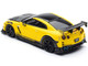 Nissan GT R R35 RHD Right Hand Drive Yellow with Carbon Hood and Black Top The Model Car Show Singapore 2025 Event Edition 1/64 Diecast Model Car Inno Models IN64-R35TS-TMCSS25