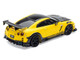 Nissan GT R R35 RHD Right Hand Drive Yellow with Carbon Hood and Black Top The Model Car Show Singapore 2025 Event Edition 1/64 Diecast Model Car Inno Models IN64-R35TS-TMCSS25