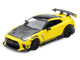 Nissan GT R R35 RHD Right Hand Drive Yellow with Carbon Hood and Black Top The Model Car Show Singapore 2025 Event Edition 1/64 Diecast Model Car Inno Models IN64-R35TS-TMCSS25