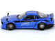 Mazda RX 7 FD3S RHD Right Hand Drive Pandem Rocket Bunny Blue Chrome Tokyo Auto Salon 2026 Event Edition 1/64 Diecast Model Car Inno Models IN64-RX7FDP-TAS26